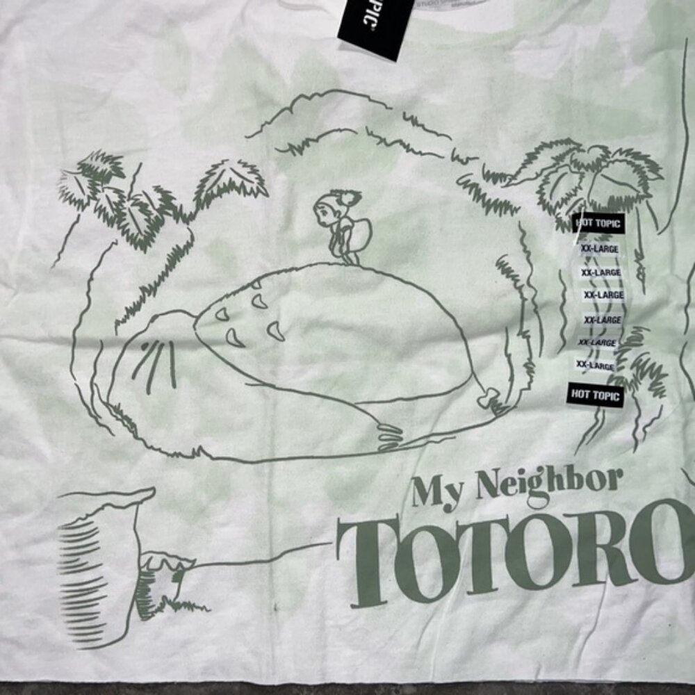 Studio Ghibli My Neighbor Totoro Watercolor Girls Crop T-Shirt